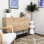 Voir la diapositive 4 : HOMIFAB Commode 6 tiroirs en bois 120 cm - Lisa