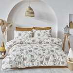 Home collection Parure housse de couette 100% coton 57 fils Imprimé - Alesta. Coloris disponibles : Multicolore