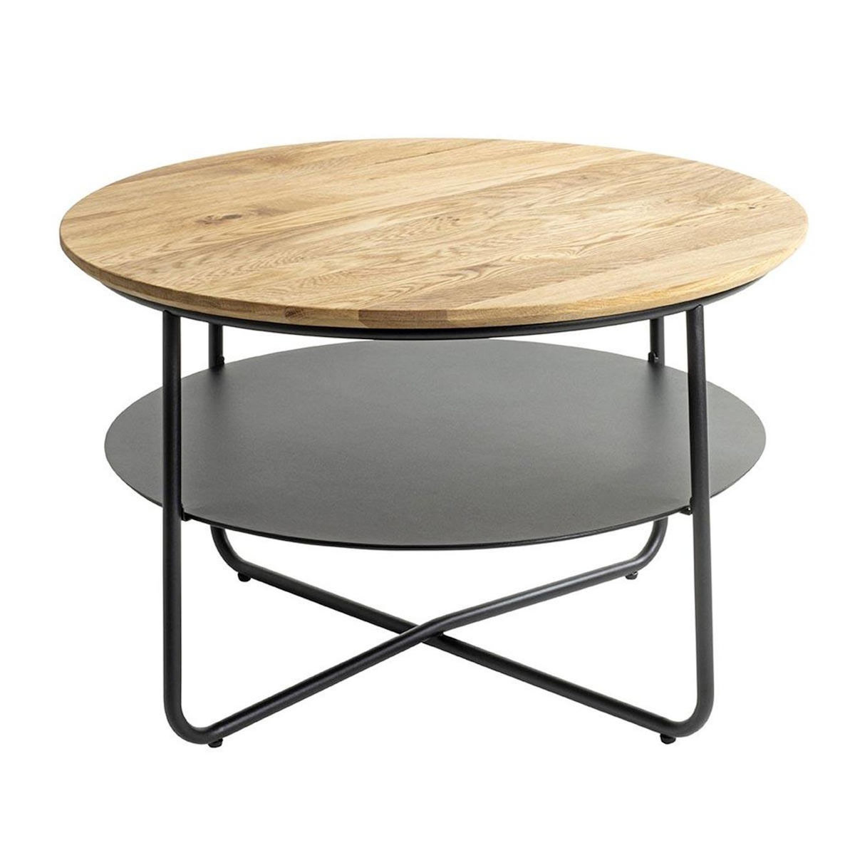 Paris Prix Table Basse 2 Niveaux  Loft  70cm Naturel & Noir