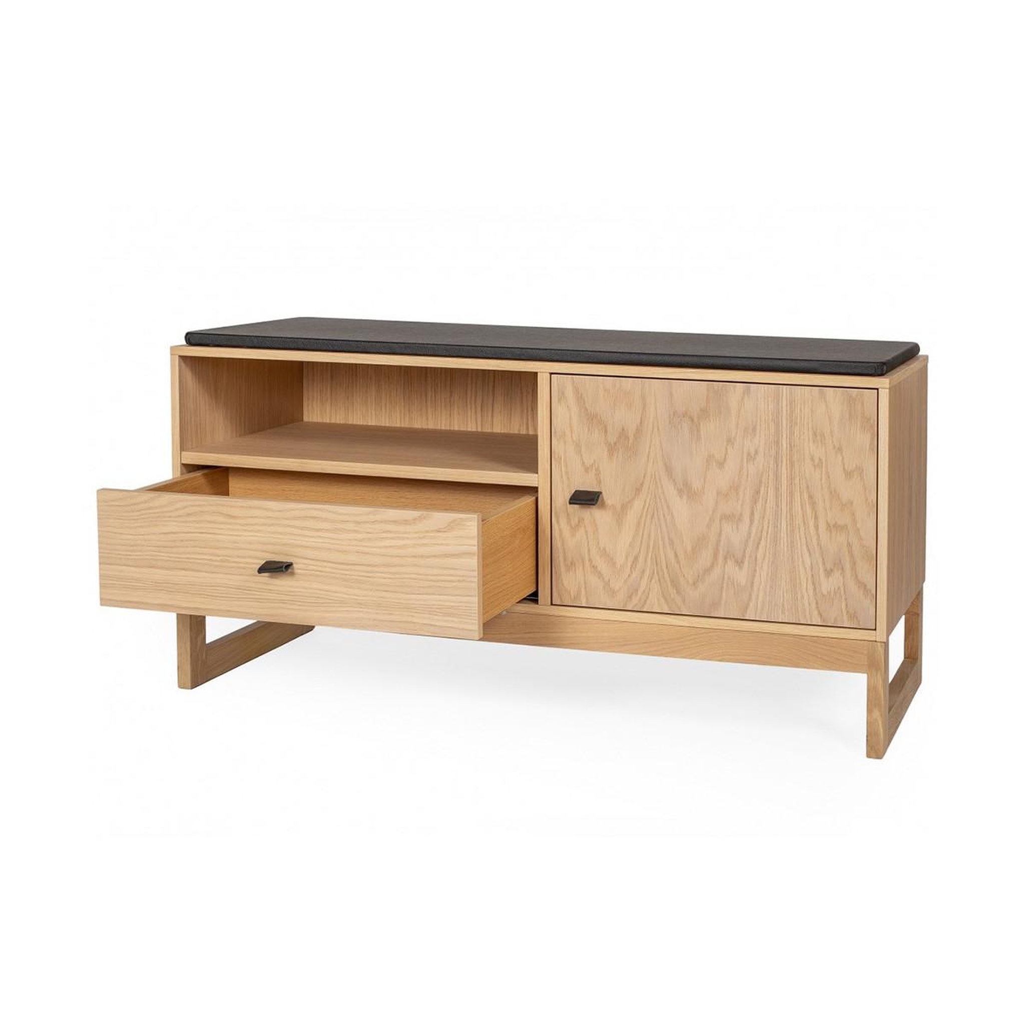 Voir la diapositive 5 : Paris Prix Banc d'entrée design en bois  slussen  100cm naturel