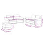 Voir la diapositive 6 : VIDAXL Ensemble de canapes 3 pcs avec coussins Noir Similicuir
