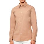 CALVIN KLEIN JEANS Chemise  Homme Calvin Klein Jeans Solid. Coloris disponibles : Marron