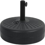 Habitat et Jardin Dalle circulaire à lester pour parasol de jardin - Noir