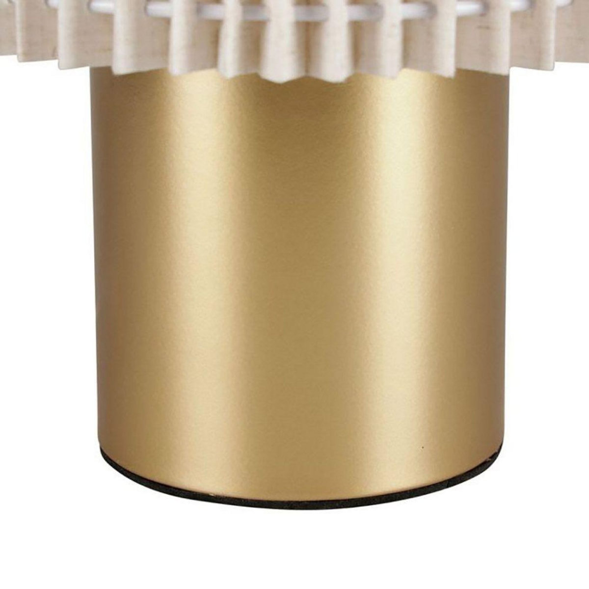 OSTARIA Lampe métal lin Auréline écru dorée