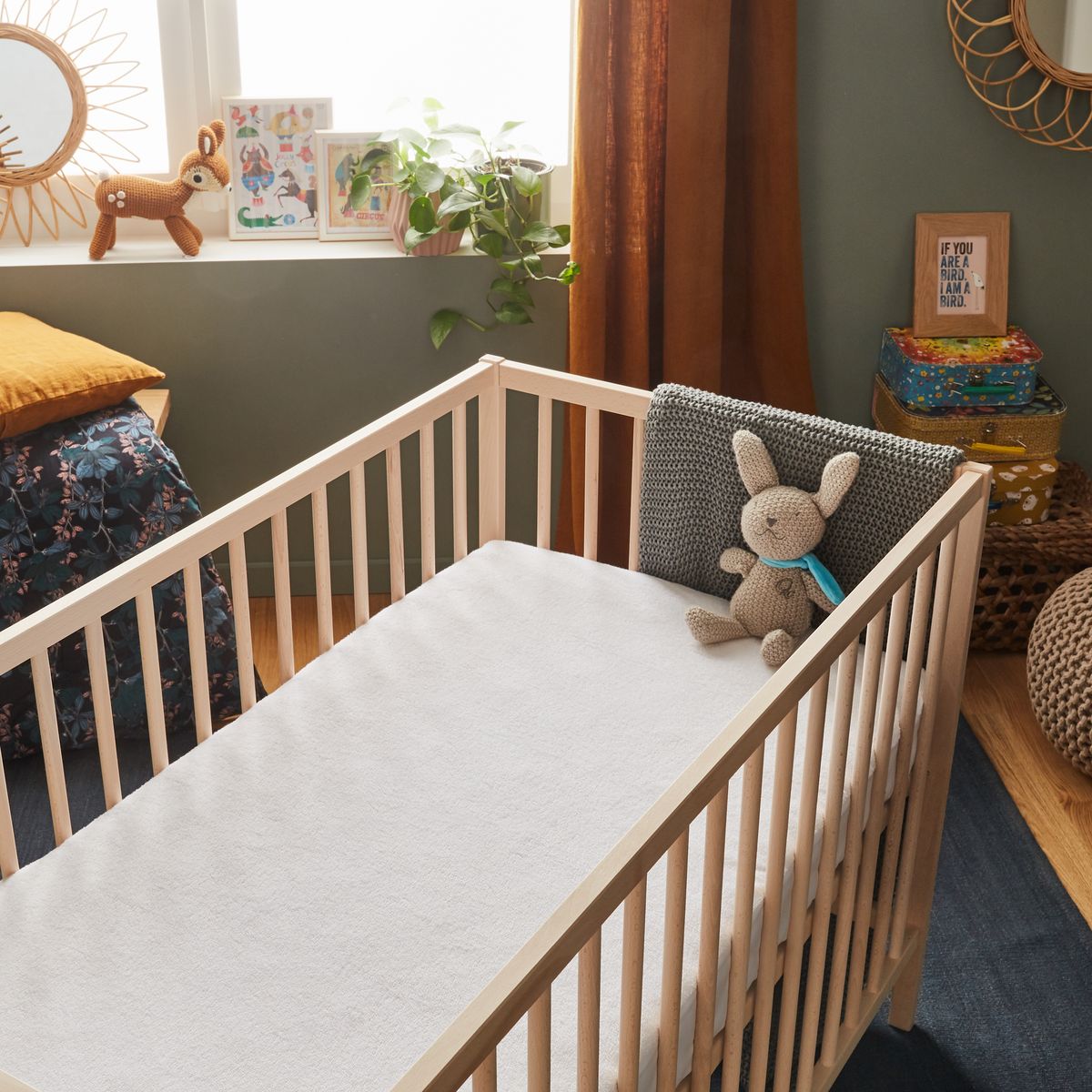 Ptit Albatros Protège matelas imperméable Anti Acariens naturel 100% Greenfirst® 