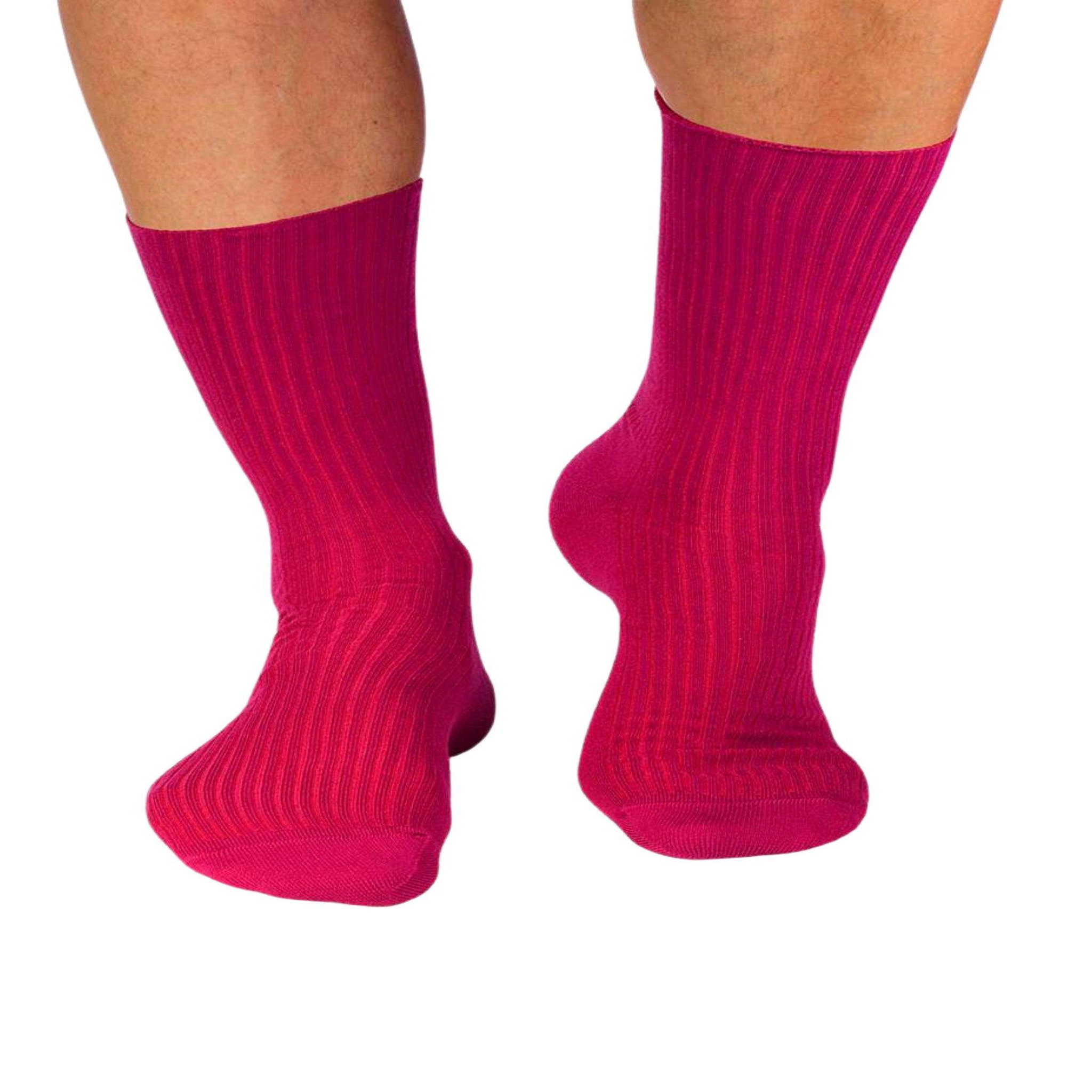 Voir la diapositive 2 : PIRIN HILL Chaussettes sans élastique coton bio fuchsia