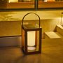 Voir la diapositive 4 : Lumisky Lanterne solaire SERAPHINA Bois Aluminium H32cm