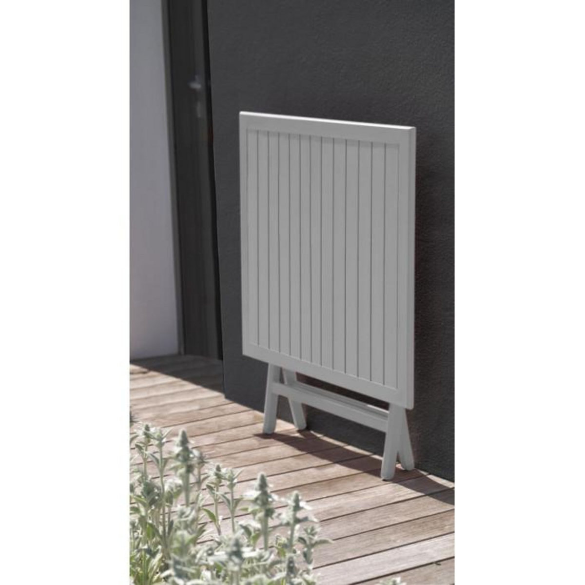 Paris Prix Table de Jardin Pliante  Marius  70cm Gris