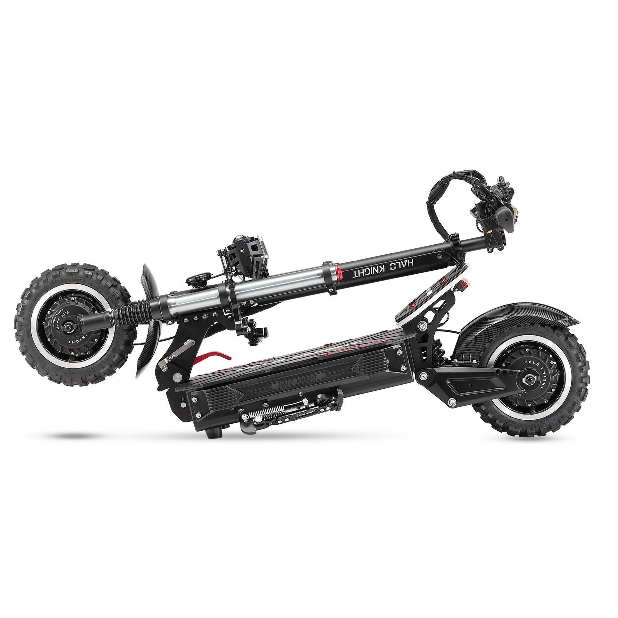 Voir la diapositive 3 : HALO KNIGHT Scooter électrique Halo Knight T107 Pro 11  - Deux moteurs 3000 W - Batterie 60 V 38,4 Ah