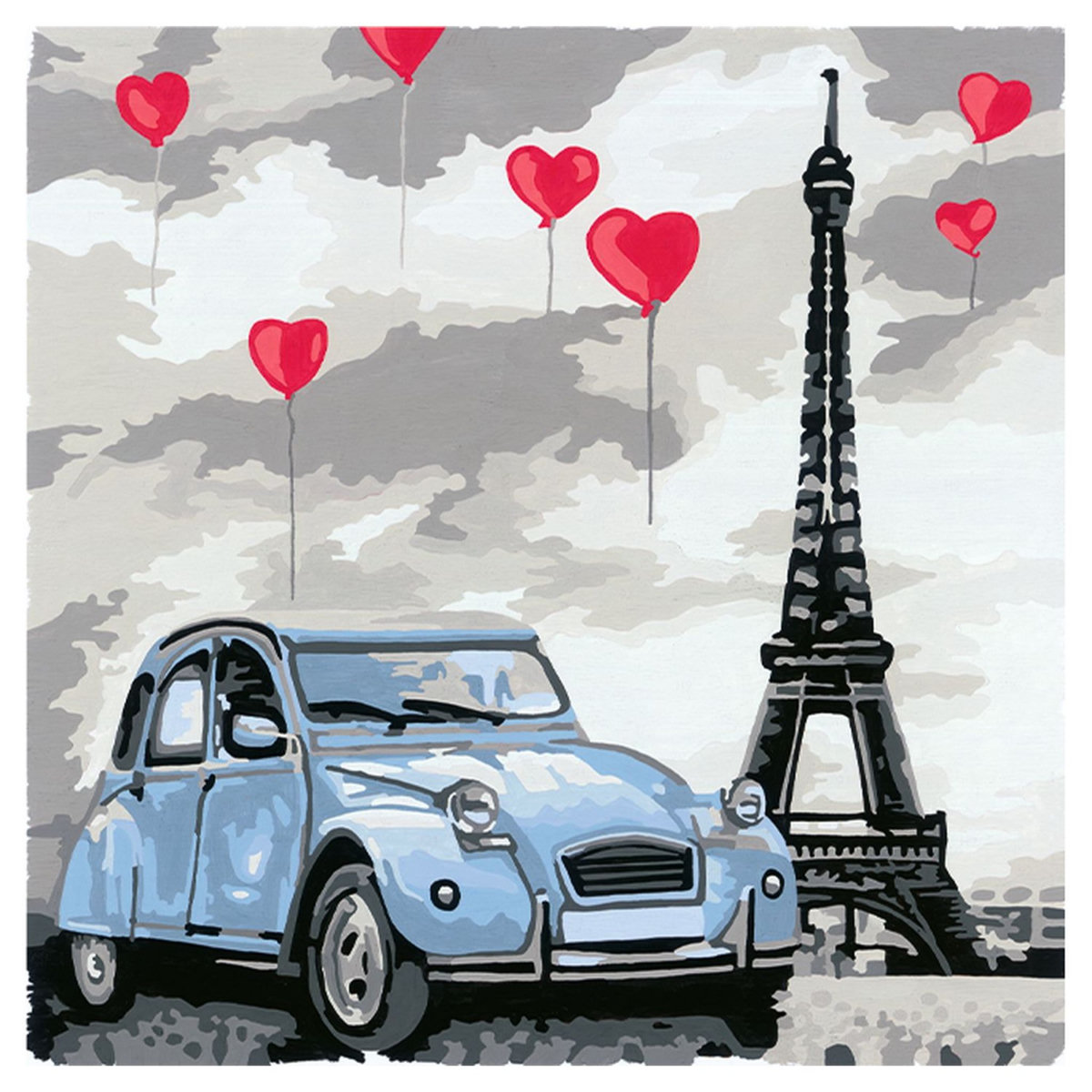 RAVENSBURGER Tableau Paris - CreArt - Carré 20x20 cm