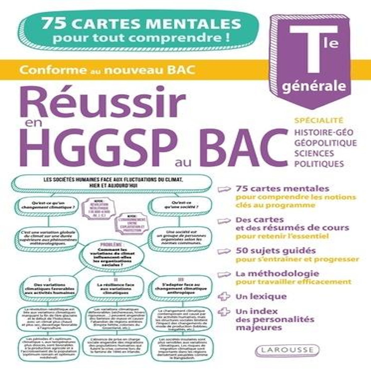 REUSSIR EN HGGSP AU BAC TLE GENERALE. 75 CARTES MENTALES POUR TOUT COMPRENDRE !, Guezengar Arthur
