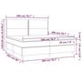 Voir la diapositive 6 : VIDAXL Sommier a lattes de lit matelas et LED Vert fonce 200x200 cm