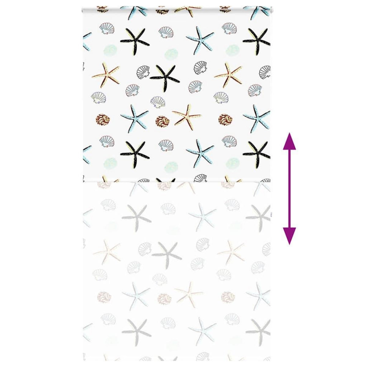 VIDAXL Store enrouleur de douche avec cassette largeur du tissu 126 cm