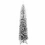 Voir la diapositive 3 : VIDAXL Sapin de Noël artificiel mince flocon de neige vert 210 cm PVC