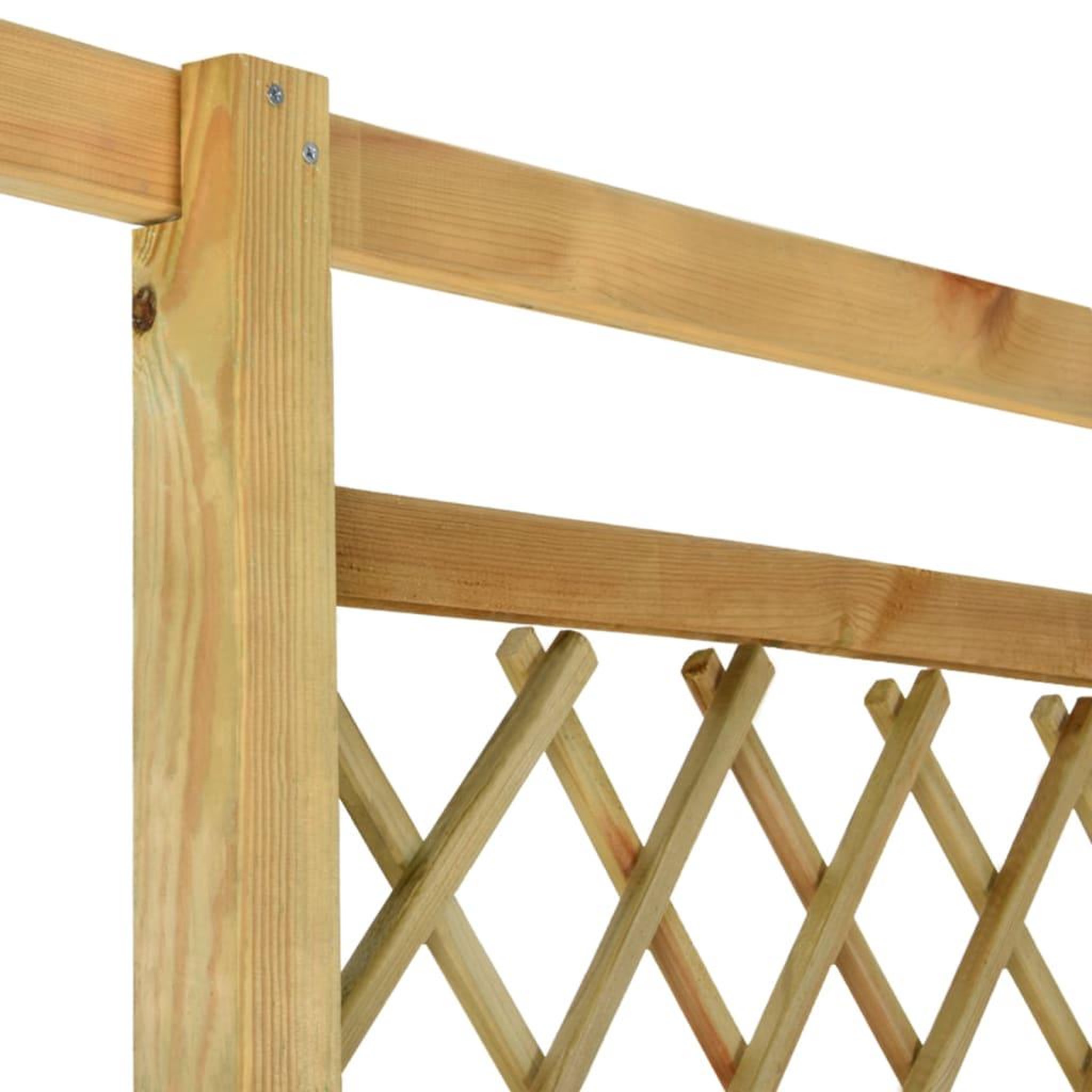 Voir la diapositive 5 : VIDAXL Pergola d'angle avec banc 166x81x174 cm bois de pin impregne