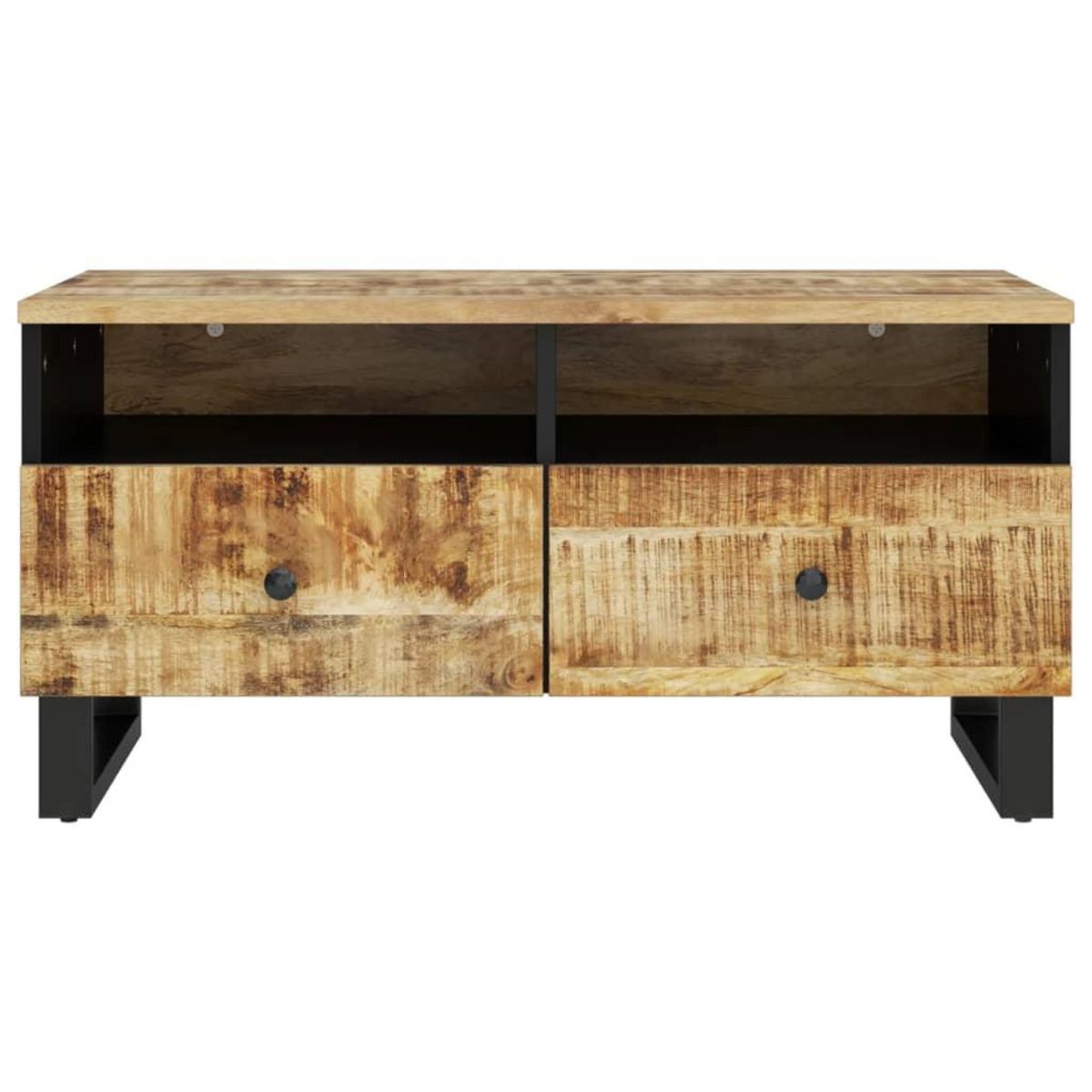 VIDAXL Table basse 80x54x40 cm Bois de manguier solide et d'ingenierie