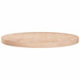 Voir la diapositive 1 : VIDAXL Dessus de table rond Ø80x4 cm Bois de chene massif non traite