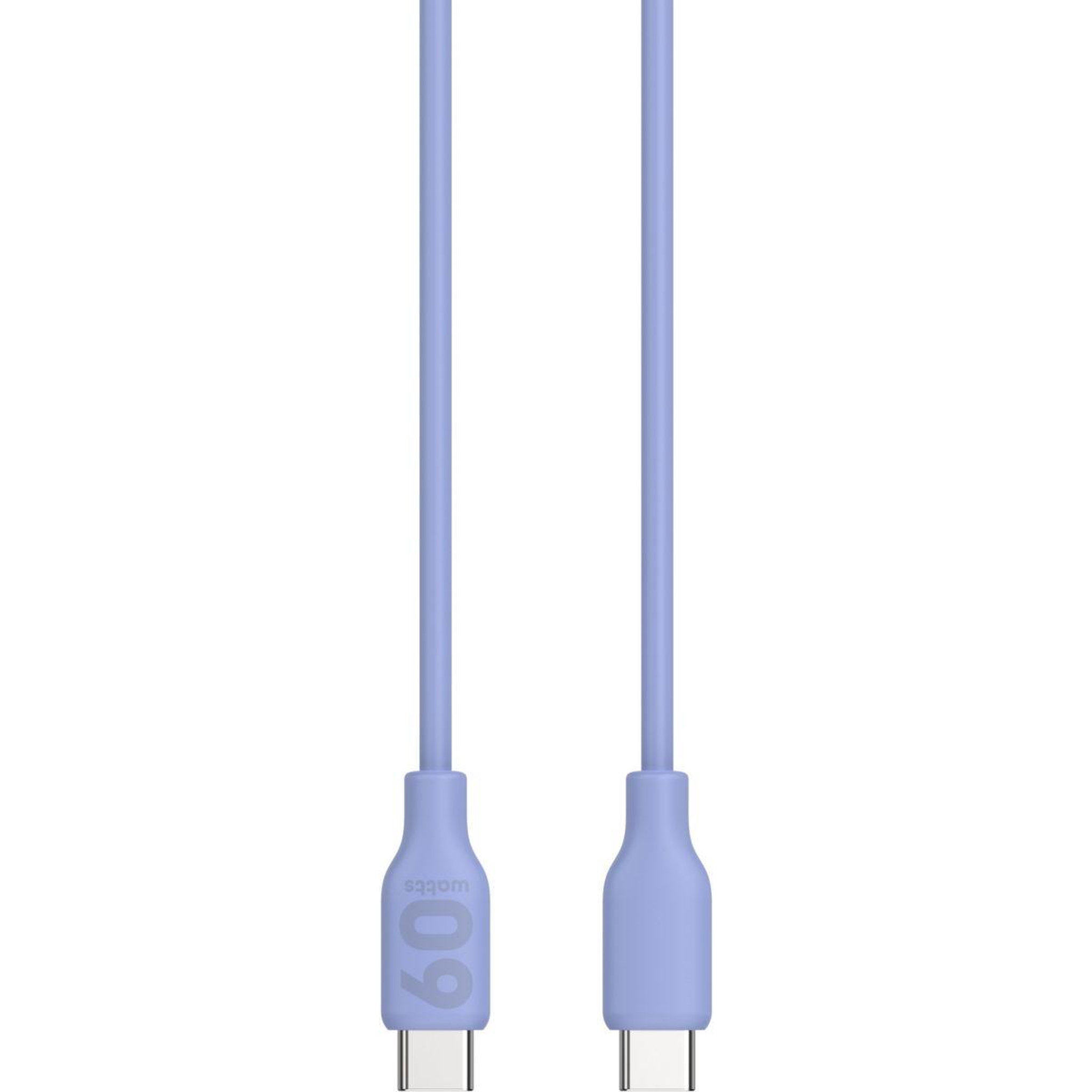 Voir la diapositive 3 : ESSENTIEL B Câble usb c vers usb-c 1m violet métallisé
