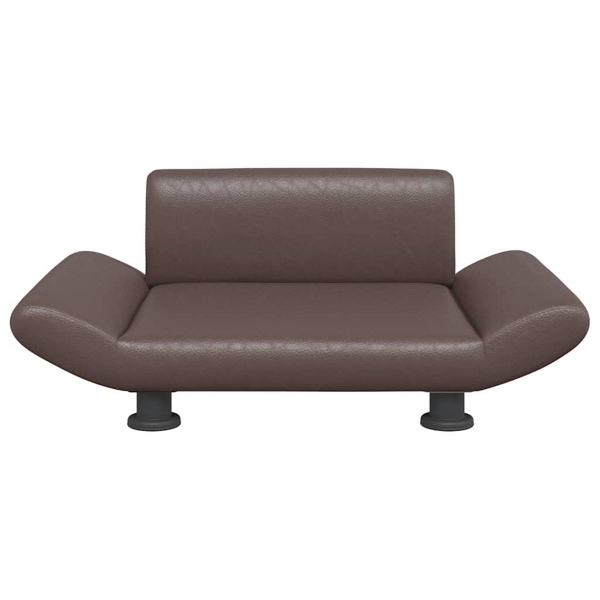 VIDAXL Lit pour chien marron 70x45x28 cm similicuir