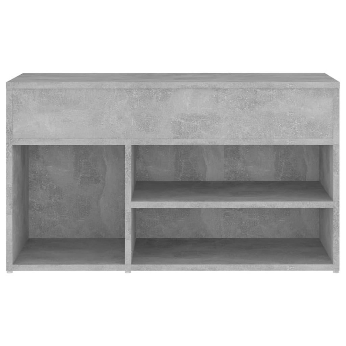 VIDAXL Banc a chaussures Gris beton 80x30x45 cm Bois d'ingenierie