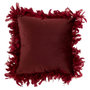 Voir la diapositive 1 : Paris Prix Coussin Déco  Plumes  45cm Bordeaux