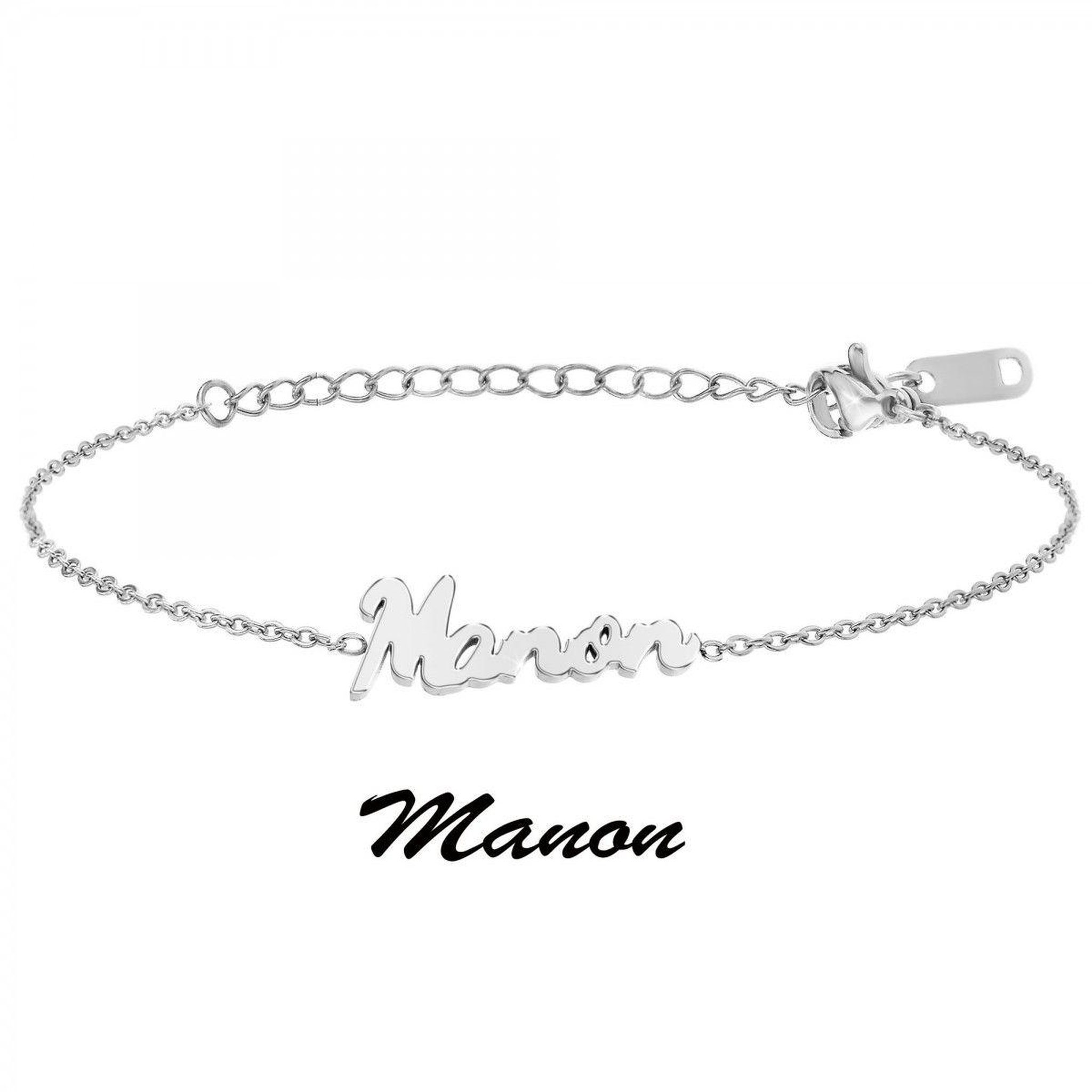 Voir la diapositive 3 : SC CRYSTAL Manon - Bracelet prénom