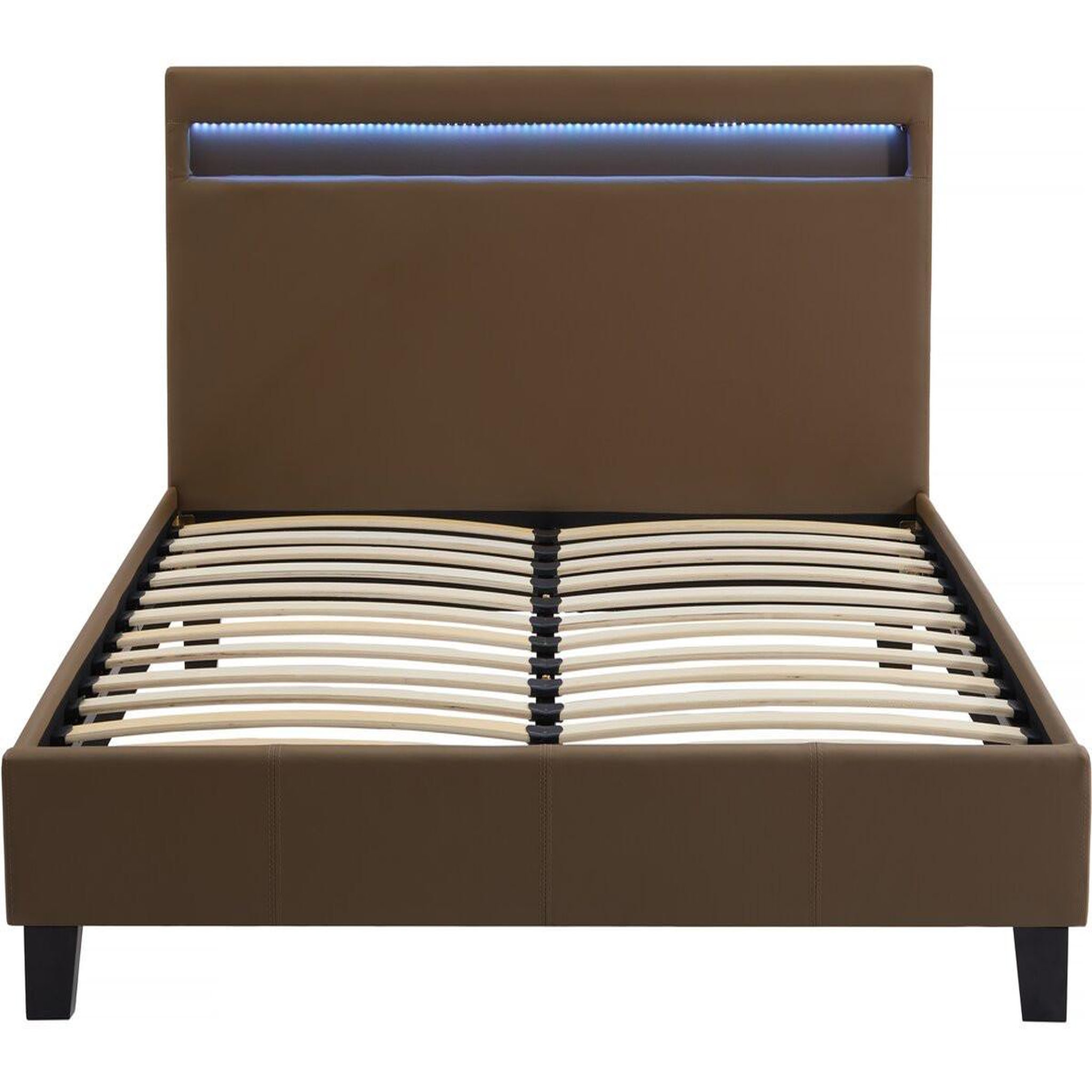 Habitat et Jardin Lit led  maria  - 140 x 190 cm - taupe