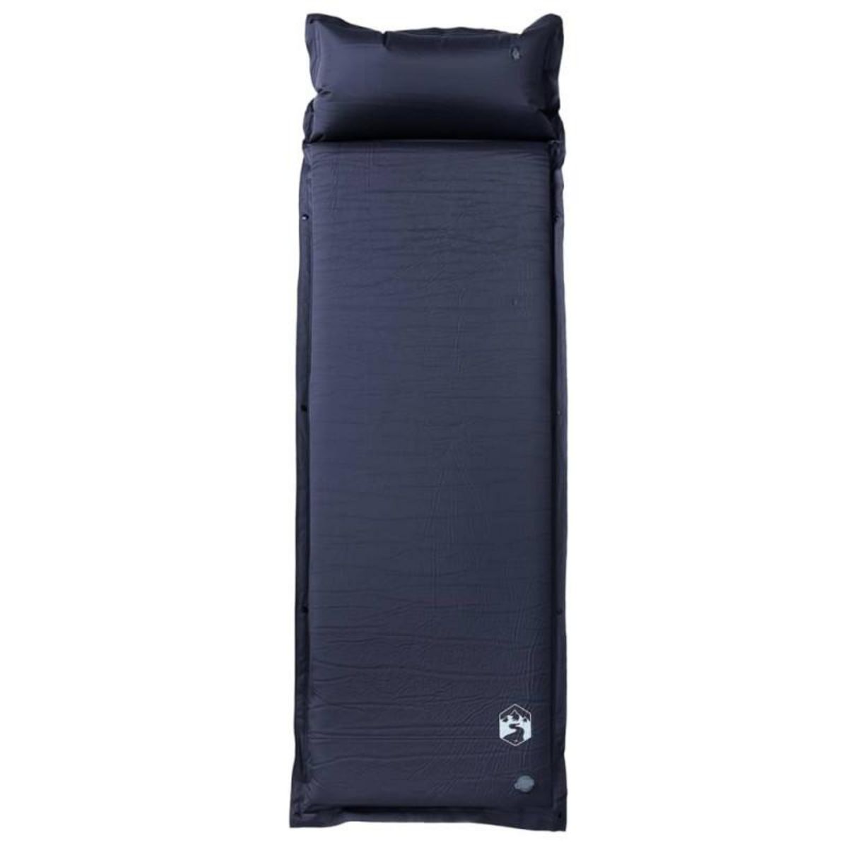 VIDAXL Matelas de camping autogonflant avec oreiller 1 personne gris