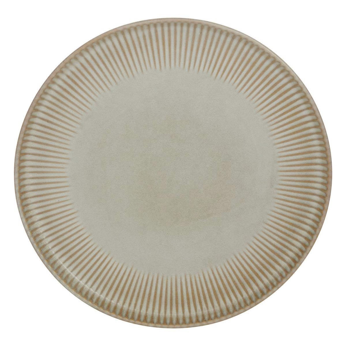 SECRET DE GOURMET Lot de 6 Assiettes Plates  Chloe  27cm Beige