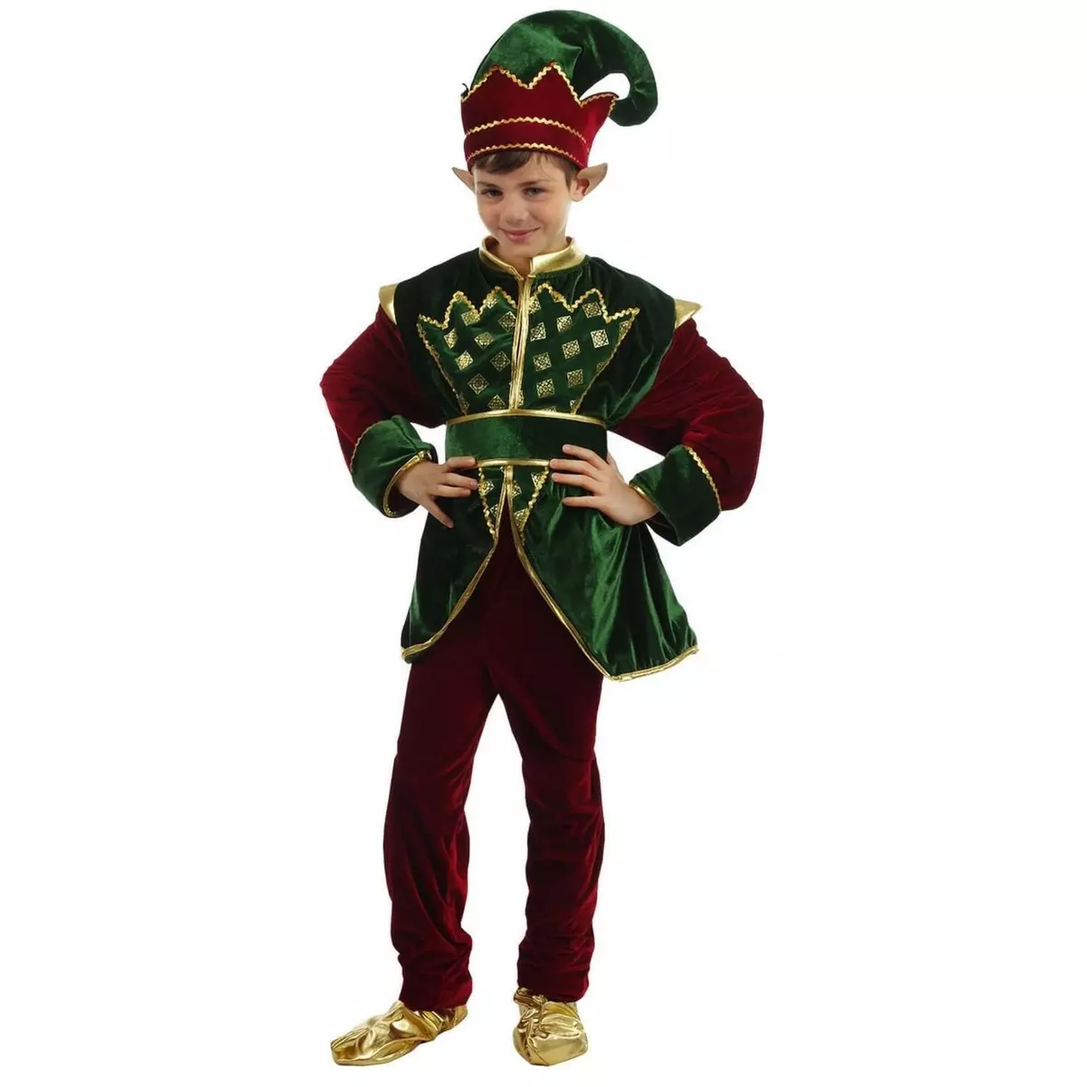  Costume Deluxe Elf - Enfant - 3/4 ans (96 à 104 cm)