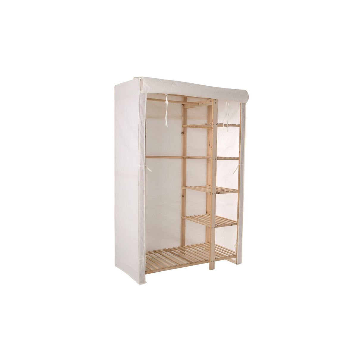 Etagère LOIS Penderie Réversible, Sapin Massif