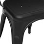 Voir la diapositive 6 : TOILINUX Lot de 4 chaises en métal NIKO