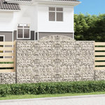 VIDAXL Paniers a gabions arques 5 pcs 300x50x180/200 cm fer galvanise