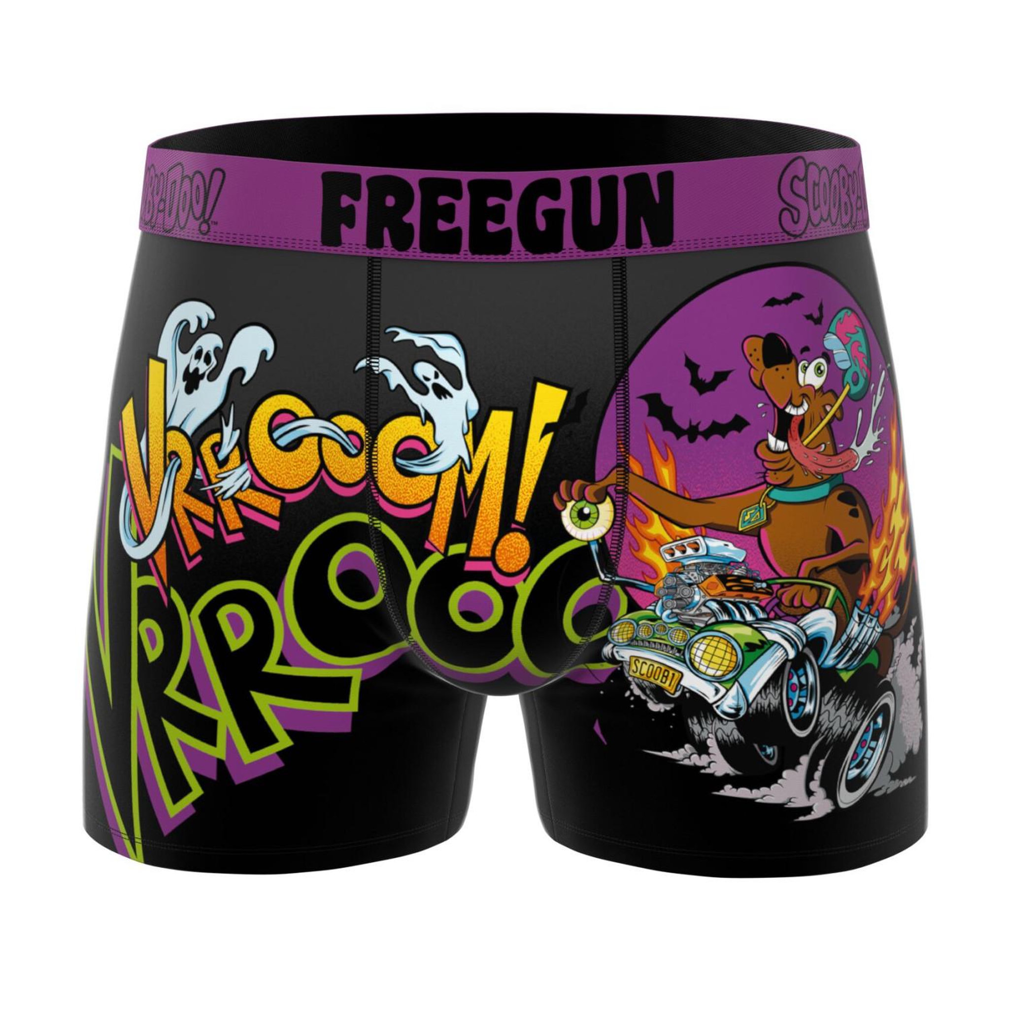 Voir la diapositive 5 : FREEGUN Lot de 3 boxers junior scooby-doo
