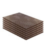 Voir la diapositive 1 : INTEC Lot de 6 Dalles de sol Clipsables Marron Taupe 116x76x3cm Polypropylène Revêtement de Sol Modulable 4.61m2 INTEC