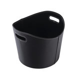 WERKAPRO Panier à bûches rond WERKA PRO  Ø39xh 31cm  Similicuir noir Similicuir noir