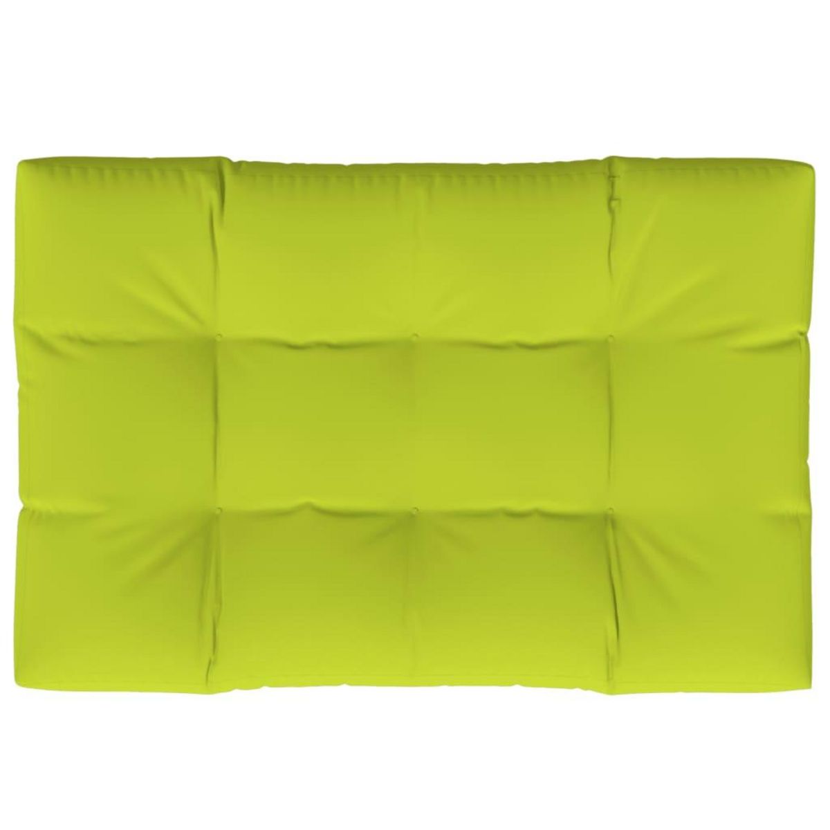 VIDAXL Coussin de palette vert vif 120x80x12 cm tissu