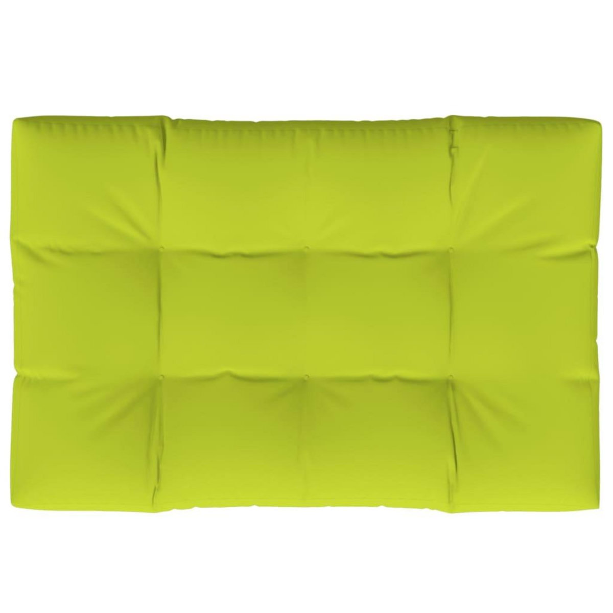 VIDAXL Coussin de palette vert vif 120x80x12 cm tissu
