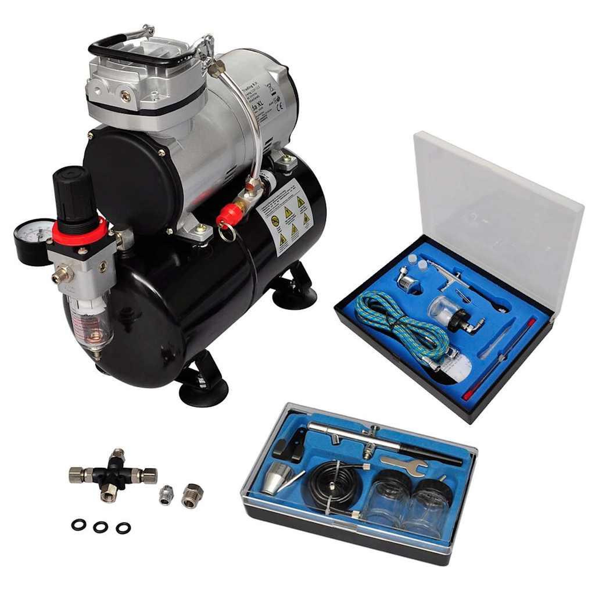 VIDAXL Kit de compresseur professionnel avec 2 pistolets