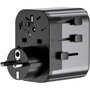 Voir la diapositive 5 : ADEQWAT Adaptateur de voyage Universel EU UK US AUS ASIA 30W