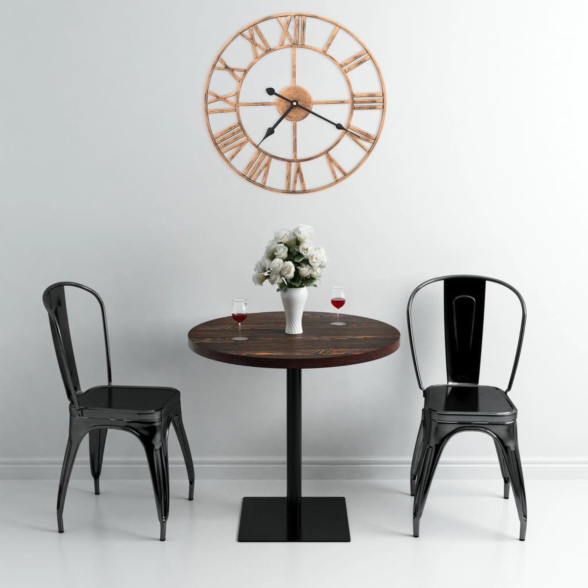 VIDAXL Horloge murale Metal 40 cm Dore
