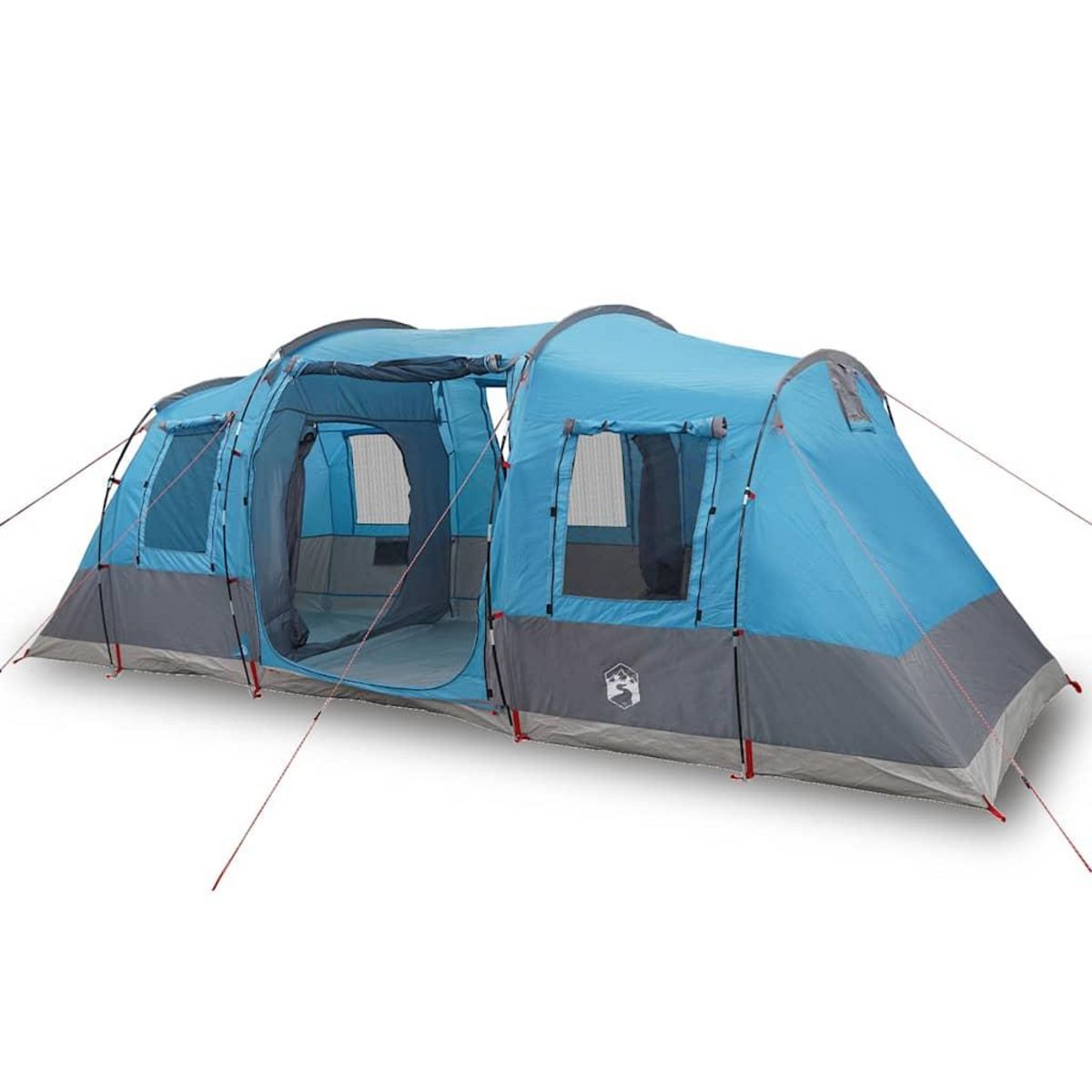 VIDAXL Tente de camping tunnel 4 personnes bleu impermeable
