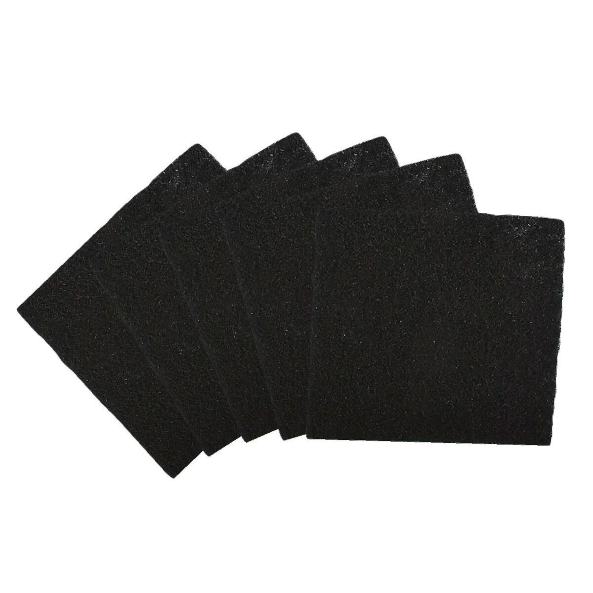 LINXOR Lot de 5 filtres à charbon actif pour composteur, poubelle à compost - Carré