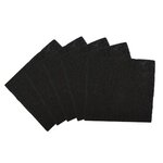 LINXOR Lot de 5 filtres à charbon actif pour composteur, poubelle à compost - Carré