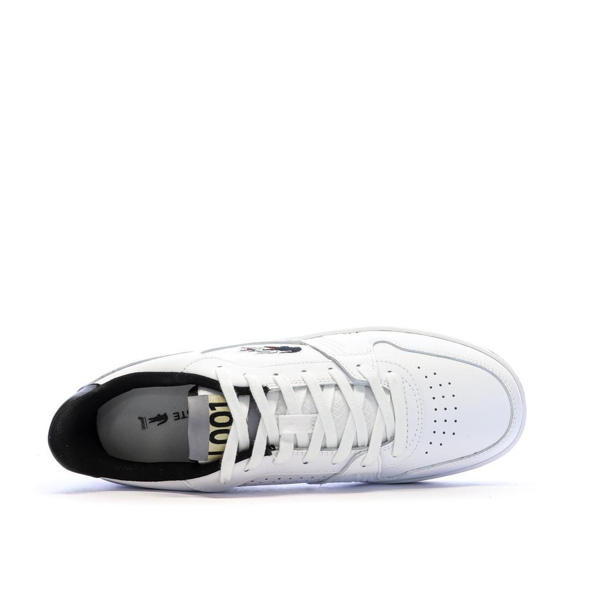 Voir la diapositive 4 : Lacoste Baskets Blanc/Noir Homme Lacoste L001