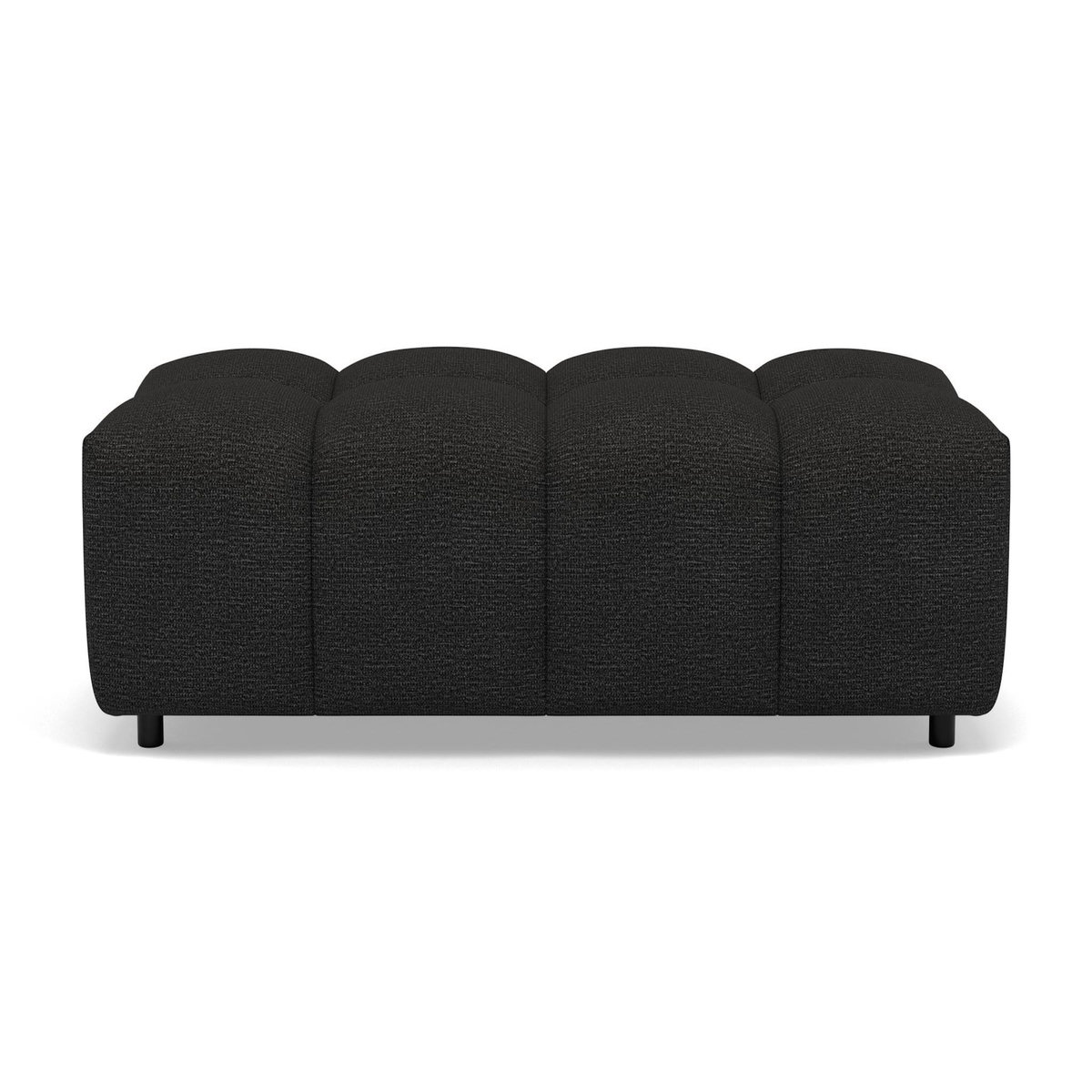 LISA DESIGN Adelaide - pouf en tissu texturé