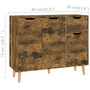 Voir la diapositive 6 : VIDAXL Buffet chene fume 90x30x72 cm bois d'ingenierie