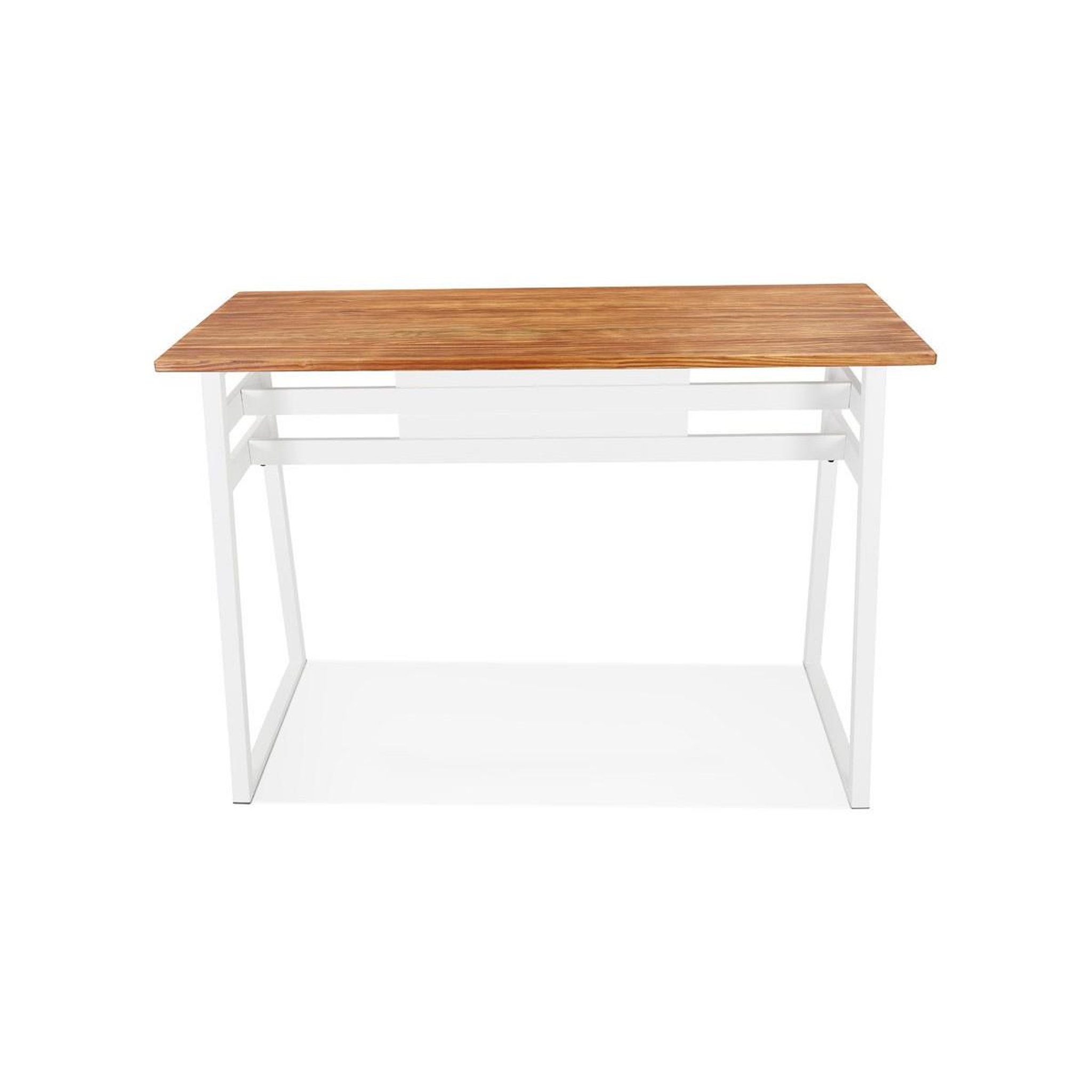 Voir la diapositive 5 : Paris Prix Table de bar en bois design  javier  150cm blanc