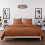 Voir la diapositive 1 : Intemporel Parure housse de couette en microfibre lavée BOHEME, par Soleil d'Ocre