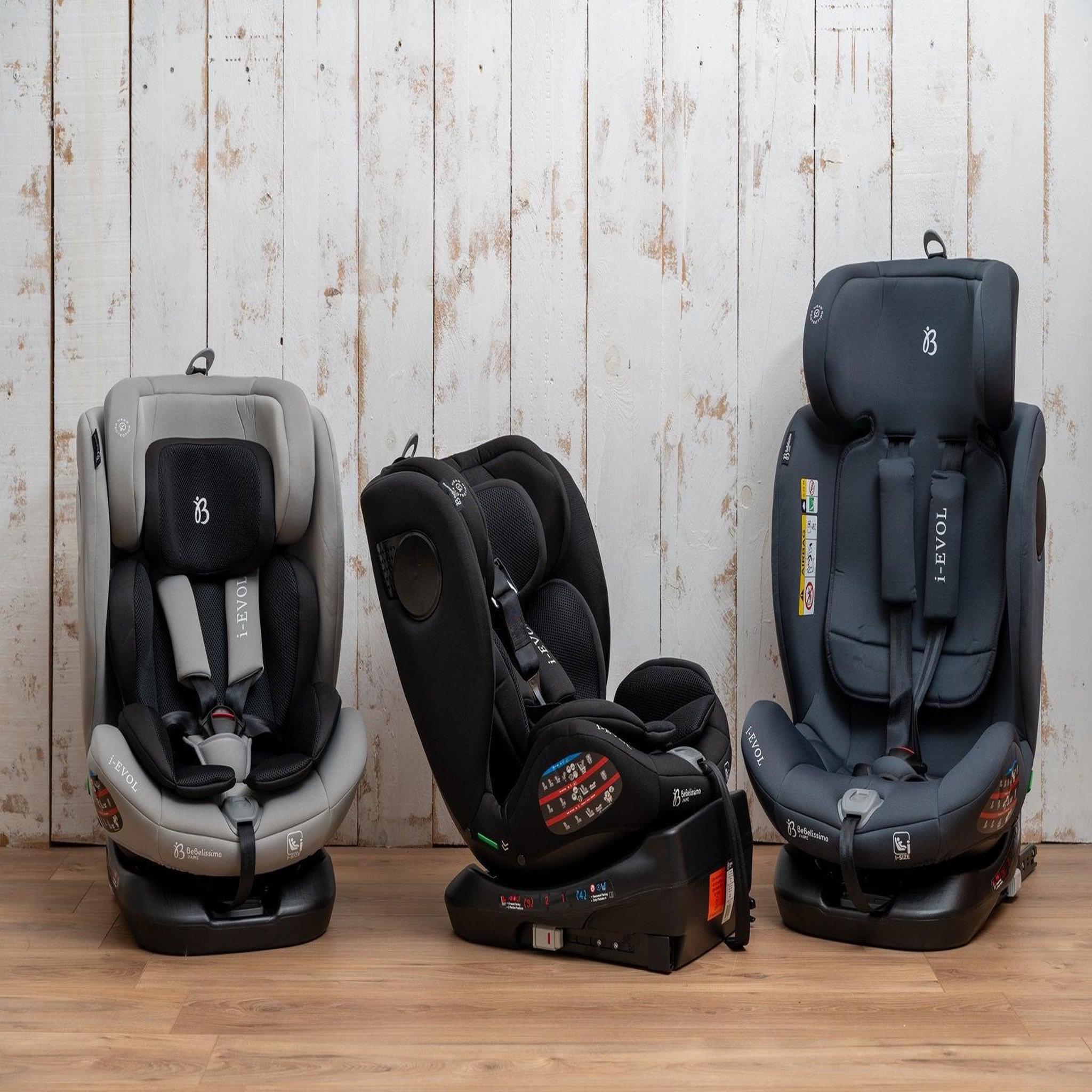 Voir la diapositive 6 : BEBELISSIMO Siège auto Isofix - pivontant 360 ° - 40-150 cm -  0-36kg  i- Evol - gris foncé